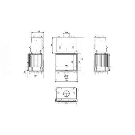 Каминная топка Kratki FRANEK/PW/12/W в Барановичах