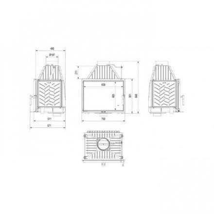 Каминная топка Kratki Zosia 12 в Барановичах