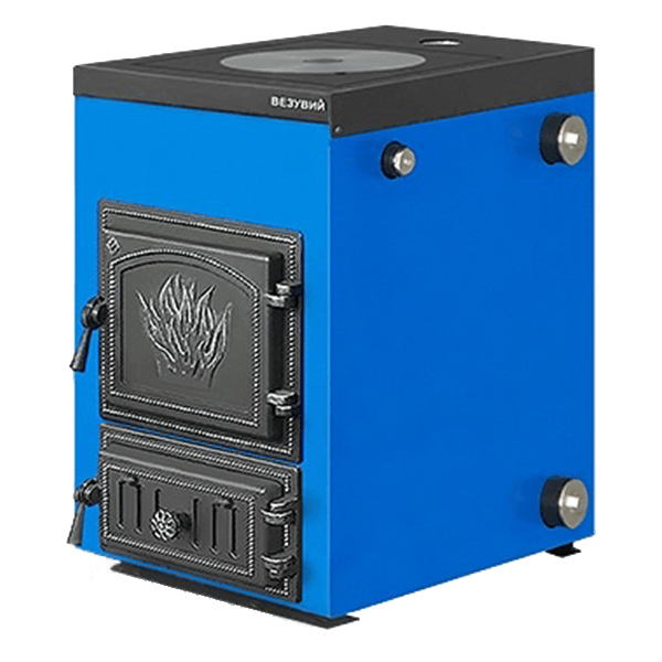 Котел твердотопливный Везувий Эльбрус-14 с плитой Везувий Амазонка бай фото в Барановичах