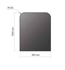 Лист напольный Везувий, 2мм, черный 1000*800*2 R135 в Барановичах