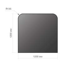 Лист напольный Везувий, 2мм, черный 1200*1200*2 R135 в Барановичах