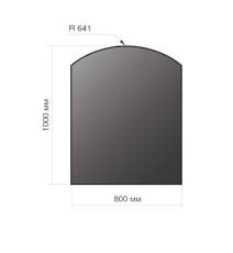 Лист напольный Везувий, 2мм, черный 1000*800*2 R641 в Барановичах