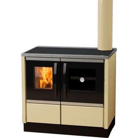 Плита на дровах MBS Thermo Rocky (с водяным контуром) кремовая фото в Барановичах