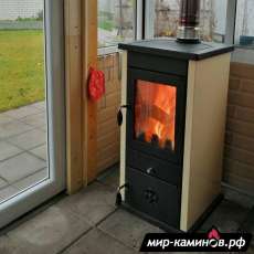 Печь-камин MBS Vesta Eco кремовая в Барановичах