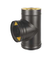 Сэндвич-тройник 90° BLACK AISI 430-0,8 мм утепл. 50 мм купить в Барановичах