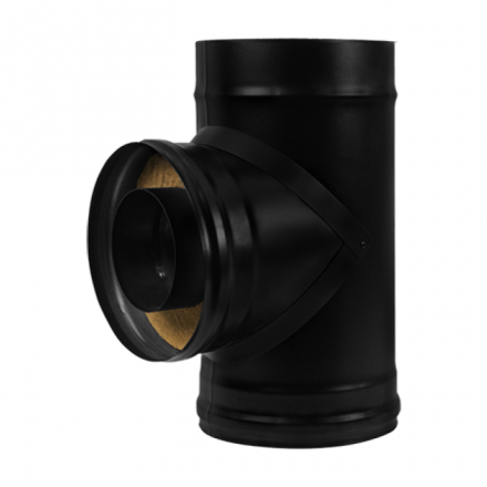 Сэндвич-тройник 90° BLACK AISI 430-0,8 мм утепл. 50 мм в Барановичах