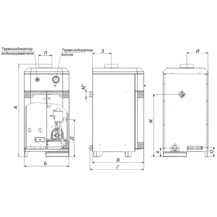 Газовый котел Житомир-10 КС-Г-020 СН (в комплекте) в Барановичах