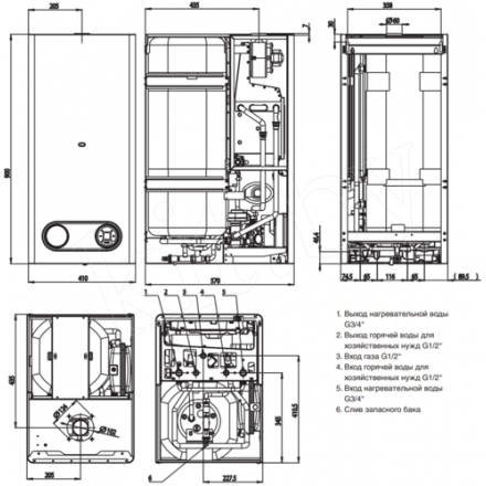Газовый котел Protherm Тигр 24 KTZ в Барановичах